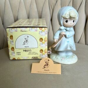 Precious moments “March” 1987 porcelain doll #110019